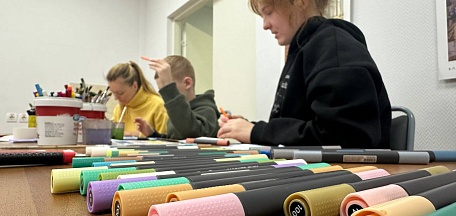 Новогодняя открытка акарелью