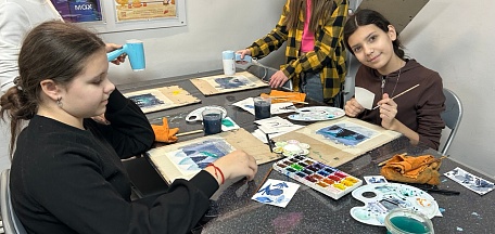 Мастер-класс в акварельной технике «Зимний пейзаж»