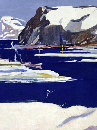 «Зимний пейзаж гуашью»