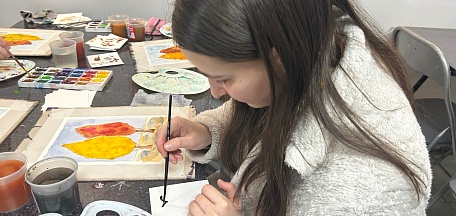 Мастер-класс «Золотой пейзаж»