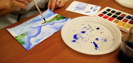 Акварельный мастер-класс для Клуба старшего поколения