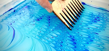 Мастер-класс для взрослых "Узоры на воде" в технике эбру 