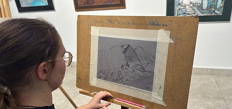 Графическое путешествие по выставке картин Андрея Блиока