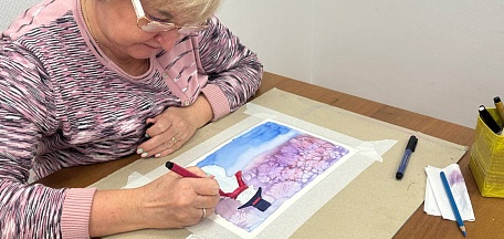 Мастер-класс «Зимний пейзаж»