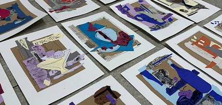 Анна Векслер провела мастер-класс «Абстрактный натюрморт» для студентов колледжа искусств