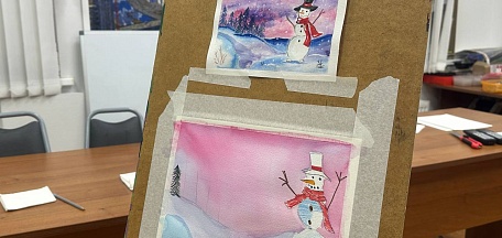 Мастер-класс «Зимний пейзаж»