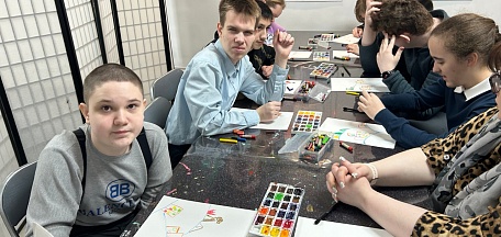 Мероприятие с творческой частью в смешанной технике «Праздничный салют»