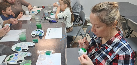 Мастер-класс по росписи елочных шаров «Новогодние узоры»