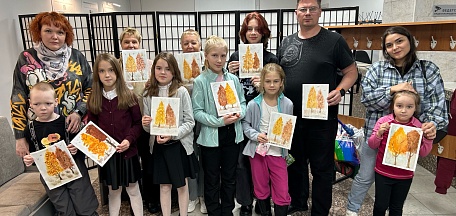 Мастер-класс в акварельной технике «Золотой пейзаж»