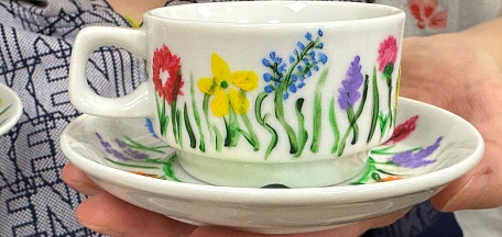 Роспись кофейной пары